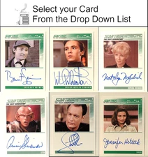Original  Star Trek Next Gen Autograph RITTENHOUSE Trading Cards-Your Choice 50+