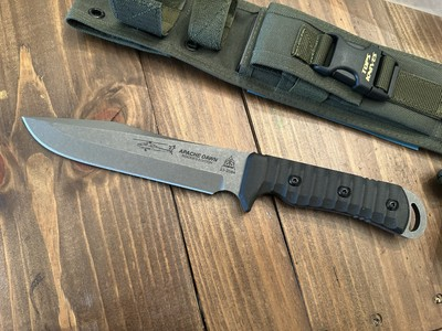 #ad #ad TOPS Apache Dawn Rockies Edition Fixed Steel Blade Black G10 Handle Knife APAD02 $224.00