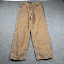 Empyre Pants Men 30 Tan Corduroy Relaxed Fit Straight Leg Skate Workwear Trouser
