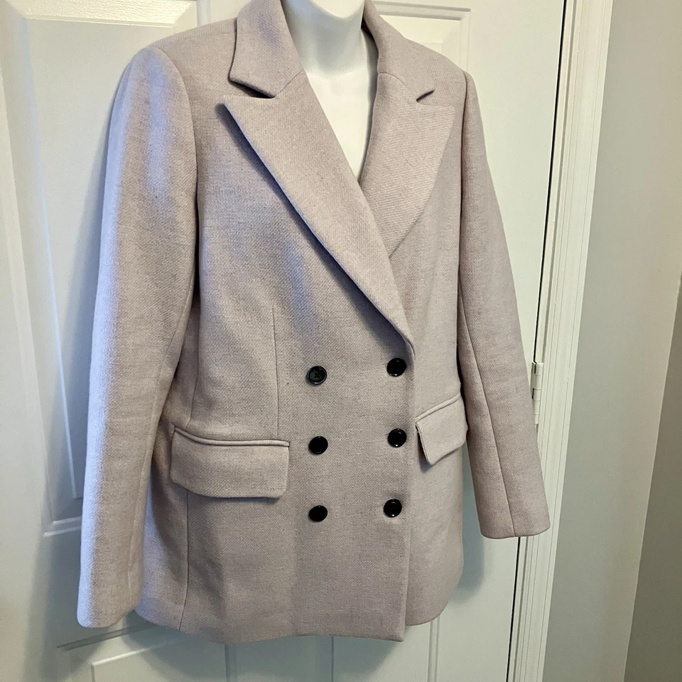 Chaqueta Abrigo Guisante La Vie Rebecca Taylor Talla Mediana Muestra Rosa Pálido Para Mujer’s Foto 3 de 4