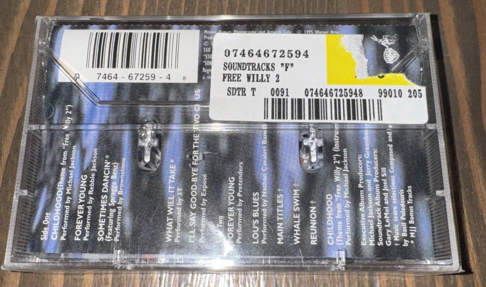 Free Willy 2 The Adventure Home Original Soundtrack Cassette Tape (Movie 1995) - Image 2 of 3