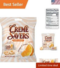 Reformulated Creme Savers Orange and Cream Candy - 20 Calories/Piece, 3oz