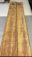 Dorma Curtains Eyelet 117 x 182cm Burnt Orange Lined Fully Lined Exc Cond
