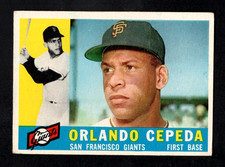 1960 Topps Baseball Card #450 Orlando Cepeda HOF San Francisco Giants VG-EX+