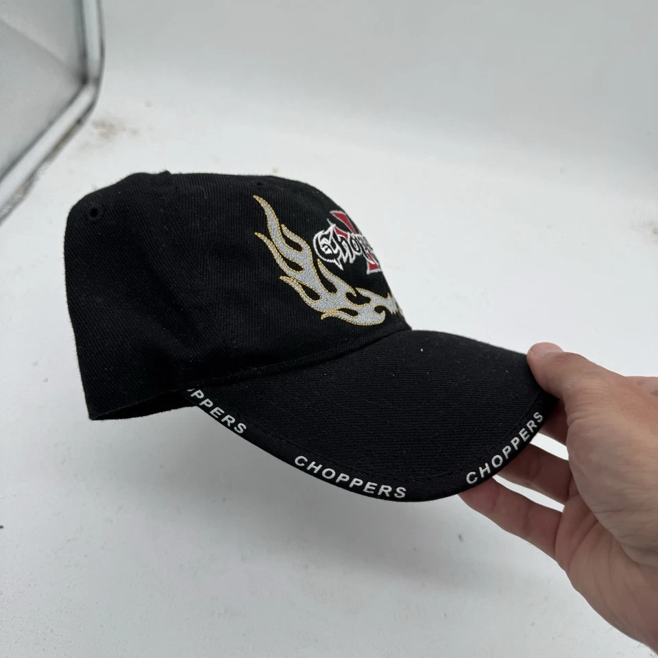 Sombrero de Colección West Coast Choppers Snapback Jesse James Y2K Mezcla de Lana Negro Foto 3 de 4