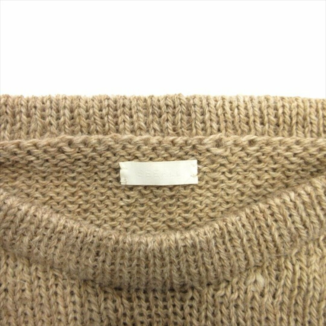 22aw SEEALL 100% Lama Essential Crewneck Sweater LLAMA Knit 2 