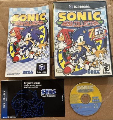 Sonic Mega Collection Black Label GameCube 2002 Complete in Box