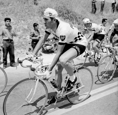 Belgian cyclist Eddy Merckx racing during Tour de France late 1960s Old Photo