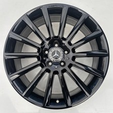 MERCEDES C-CLASS C43 C450 AMG 19" GLOSS BLACK FRONT ALLOY WHEEL RIM A2054015400