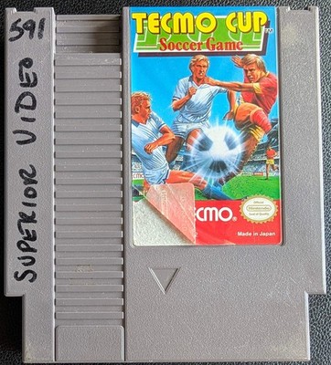 Authentic Tecmo Cup Soccer Game - 1992 Nintendo NES | RARE | Protection Sleeve