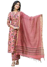 GoSriKi Women Kurta with Pant & Dupatta