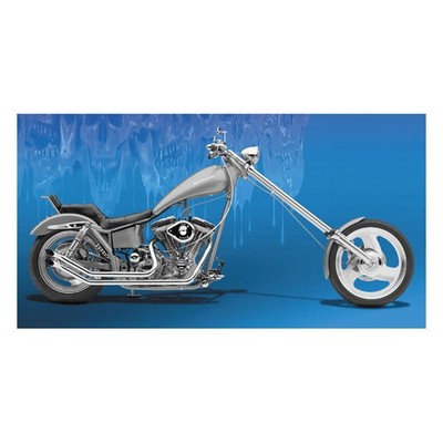 Paughco, raised drag pipes. Straight cut. Chrome, 80-85 XL (NU)