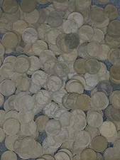 Lot of 258 Circulated BN 1910-1919 Lincoln Wheat Cents/Pennies  5+ Rolls