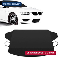 Car Windshield Cover, Wind and Snow Protection Car Snow Cover, 600D Oxford Cloth