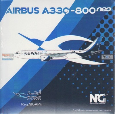 NGM67001 1:400 NG Model Kuwait Airways Airbus A330-800neo Reg #9K-APH