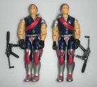 1985 Tomax & Xamot Crimson Guard Commander Twins G.I. GI Joe Cobra Figure Lot
