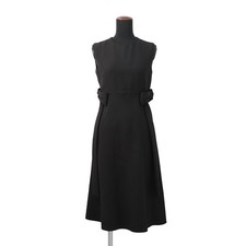 Valentino Garavani Sleeveless long flared dress Size 38 Wool 65%/Silk35% Bla...