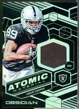 Amari Cooper Card 2018 Panini Obsidian Atomic Materials Jersey #55 