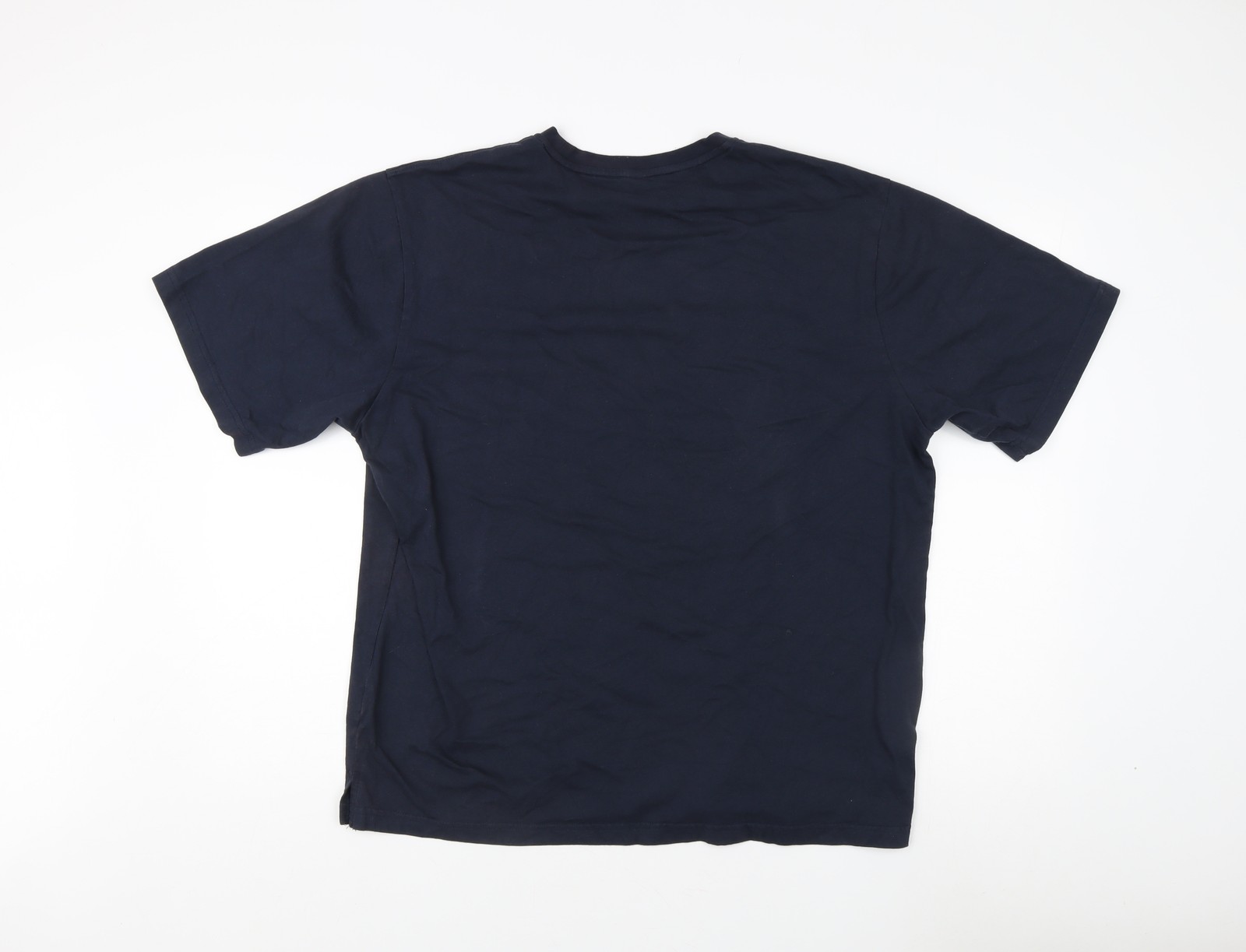 FILA T shirt girocollo Savile Row uomo XL blu cotone