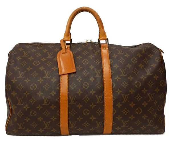 Louis Vuitton Keepall 50 Monogram Brown Canvas Travel Bag M41426 Pre-Owned-image