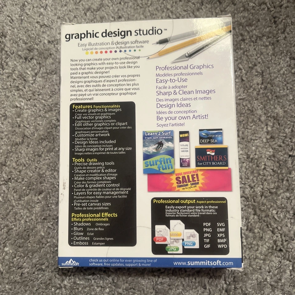 Summitsoft Graphic Design Studio for Windows BRAND NEW FACTORY SEALED - Image 2 of 3