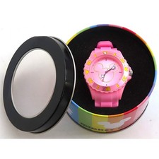 Mickey فأرة Disney Funkara فاخر Wristwatch وردي Japan U231