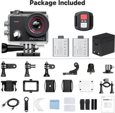 *NUR WOCHENENDANGEBOT* AKASO EK7000 Pro 4K Action Kamera - Touchscreen EIS 16MP