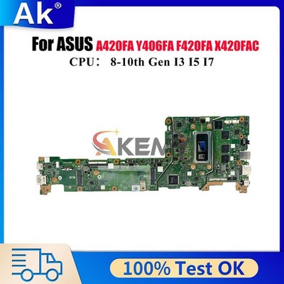 X420FA Motherboard For ASUS F420FA X420F X420FAC Y406FA A420FA Mainboard W/CPU