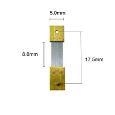 French Clock Suspension Brass Steel Pendulum Spring 17.5 x 5.0 x 8.8mm