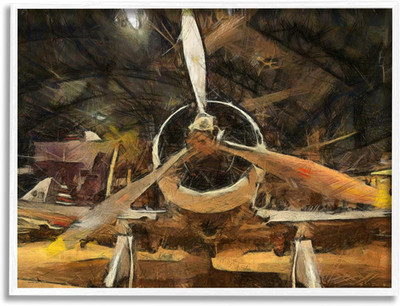 Abstract Jet Plane Propeller Scene by Daniel Sproul - Aviation Art Decor
