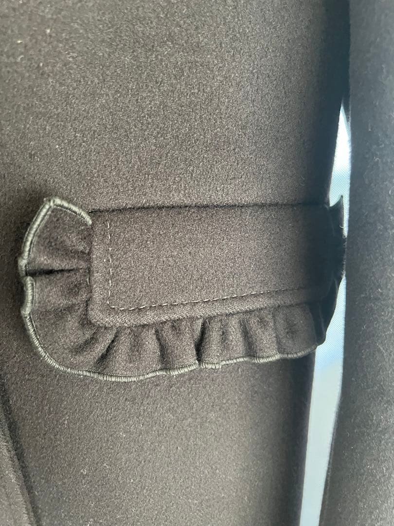 USED GUCCI WOOL INTERLOCKING PEARL BUTTON LONG CO… - image 6