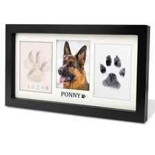 Extra Large Paw Print Frame Kit,Dog/Cat Paw Print Kit,Soft Pawprint Clay Clea...