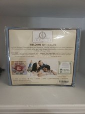 LuxClub Bamboo Collection Bed Sheet Set Blue Full Size New