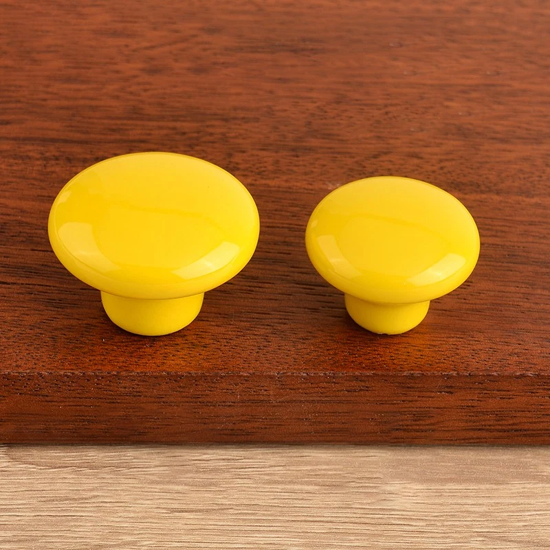 Round Ceramic Door Knobs Cabinet Drawer Pull Handle Wardrobe Cupboard 7 Colours - Image 3 of 4