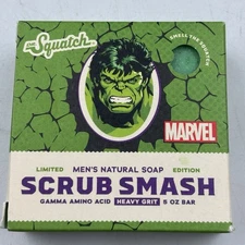 Dr. Squatch Scrub Smash  Natural Soap Bar MARVEL Hulk Stocking Stuffer