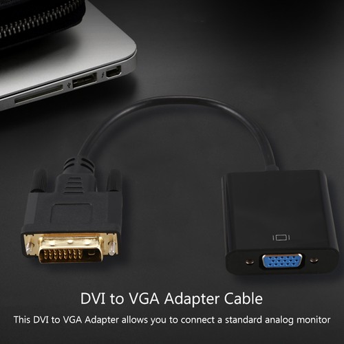 DVI to VGA Adapter Cable 1080P DVI-D to VGA Cable 24+1 25 Pin DVI Male to1902 - Afbeelding 8 van 8