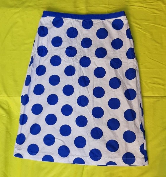 Women Boden Skirt White Cotton 40 / L / 48 #8EA5