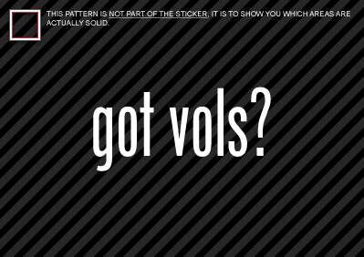 (2) GOT VOLS Sticker Decal volunteers tennessee - 第 1/1 張圖片