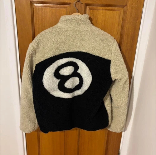 Stussy 8 ball Sherpa fleece Size M
