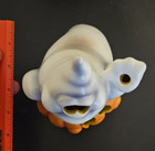 Vintage Goofy Ghost on Pumpkin Ceramic Jack O Lantern Candle Holder 1999 — photo 4