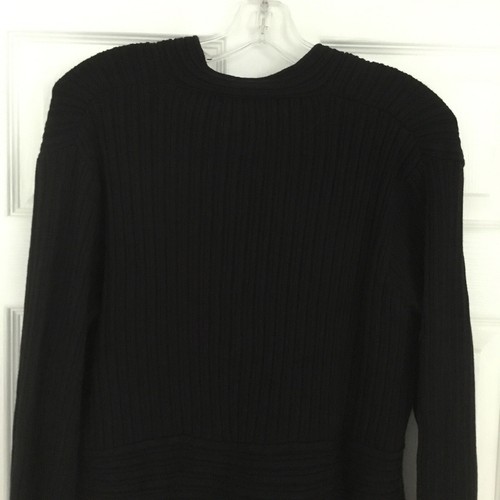Suéter tejido pulóver acanalado negro TSD Two Star Dog para mujer XL NUEVO CON ETIQUETAS - Imagen 4 de 10
