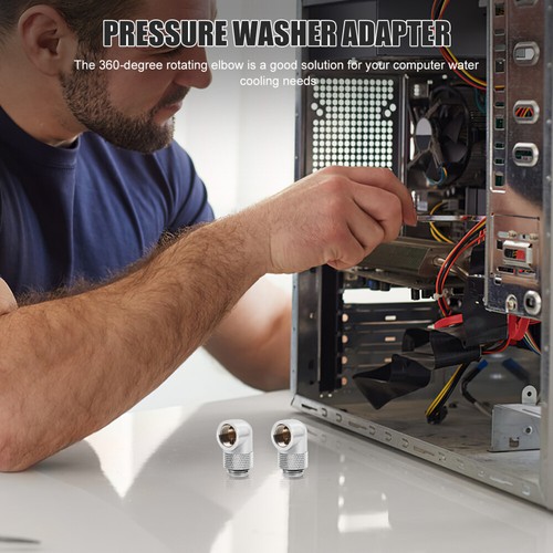 2 Pcs Computer Wassergekühlt Ellbogen Computerwasserkühlungszubehör - Afbeelding 11 van 12