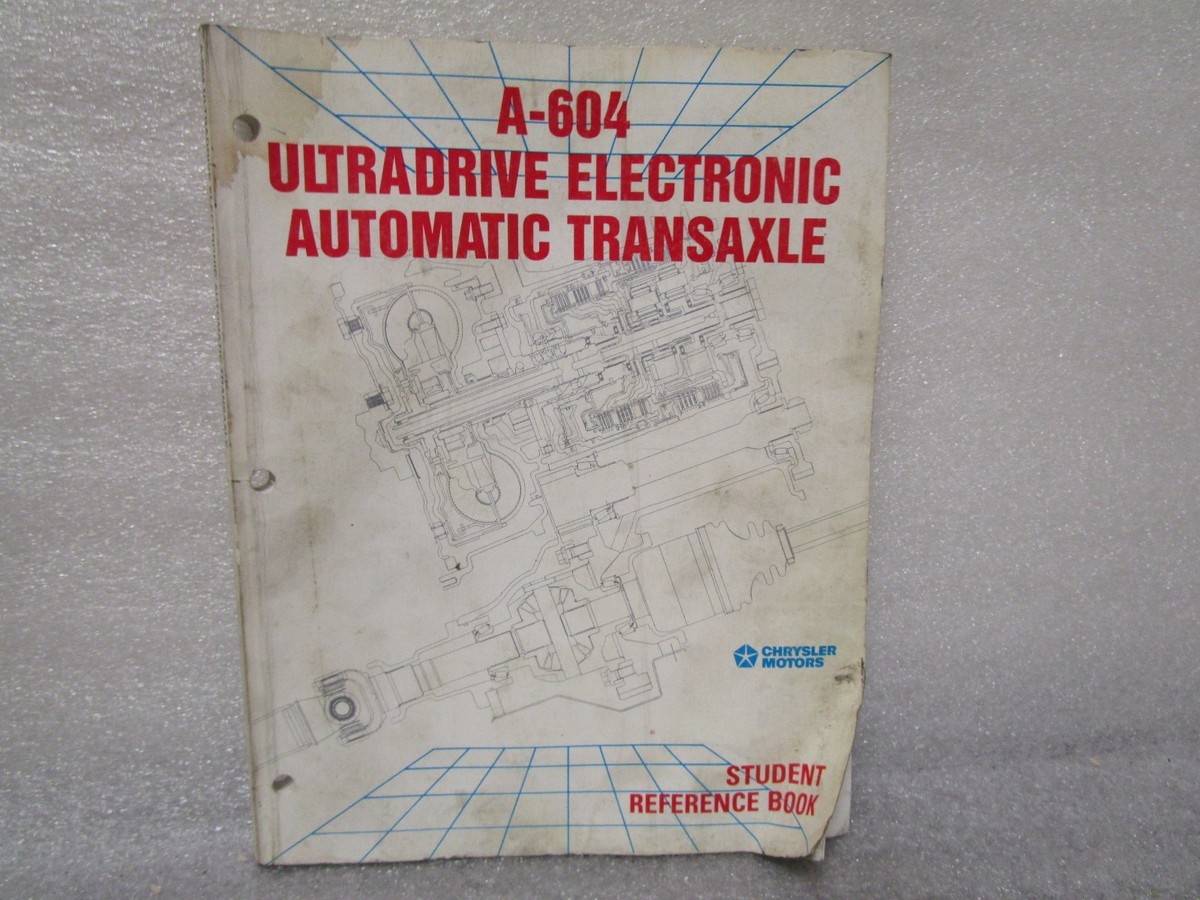 1988 A-604 ULTRADRIVE ELECTRIC AUTOMATIC TRANSAXLE STUDENT