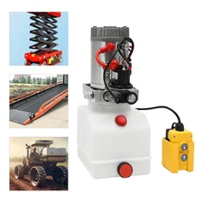 TOP Electric Hydraulic Pump Hydraulic Power Unit Single Acting Oil Pump 12V
