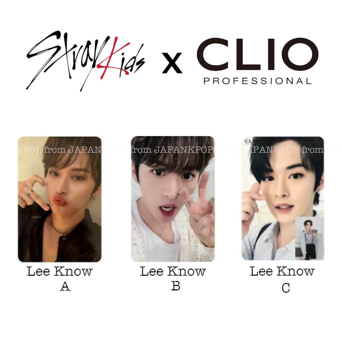 Stray kids CLIO Official Photo card Bang chan Lee know Han Felix