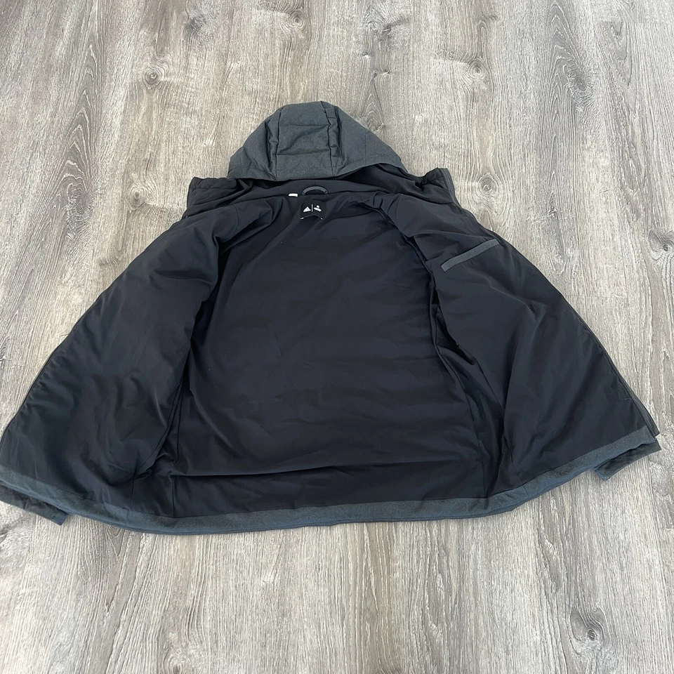 REIGNING CHAMP X ADIDAS - Hooded Down Jacket - Dark Gray - Size XL Extra Large - Image 4 of 4