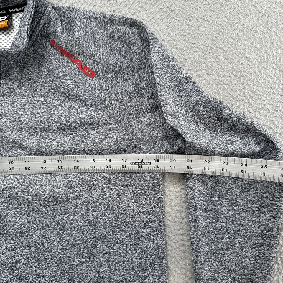 Chaqueta pulóver polar de golf HEAD atlética 1/4 cremallera para hombre talla pequeña Foto 4 de 4