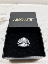 HSN ABSOLUTE BAGUETTES AND ROUND CUTS  SIZE 5 RING 