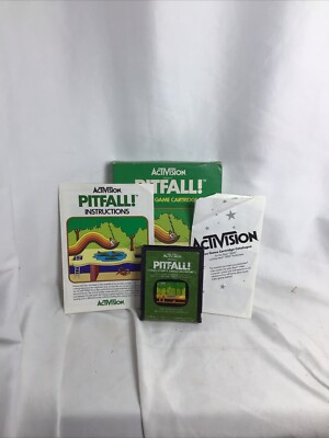 Pitfall Atari 2600 & Activision 1982 In Box with Instruction