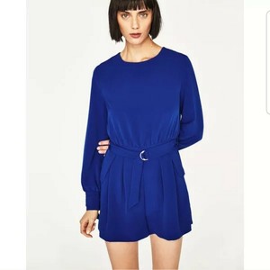 royal blue long sleeve jumpsuit